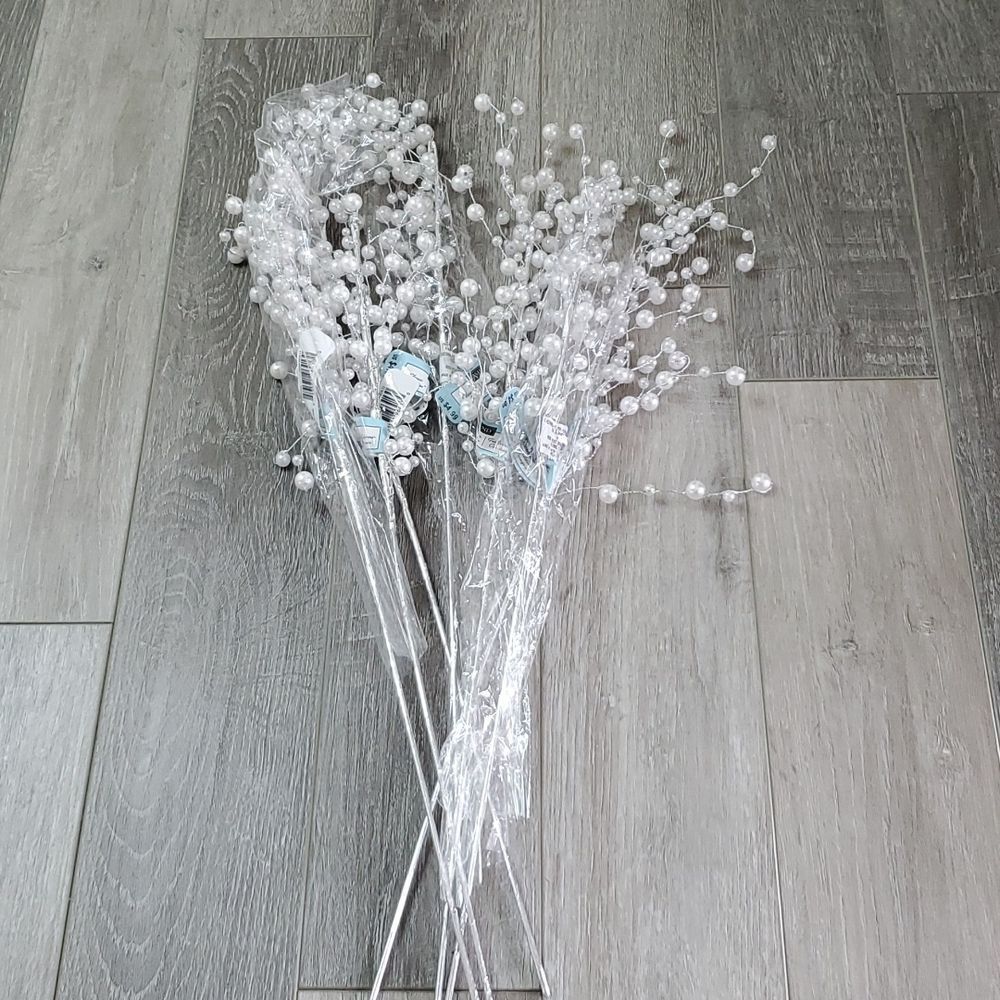 (7) ASHLAND METAL & PEARL SHINY PICK DECOR